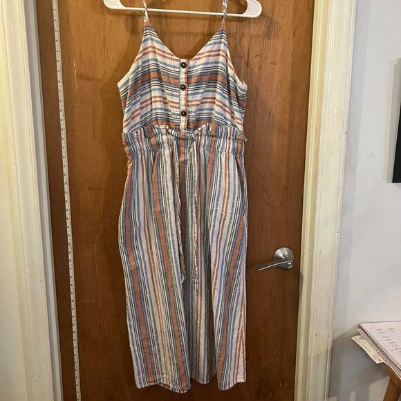 Size L - Japna - Light Blue, Pink, and Cream Sundress - Picture 1 of 8